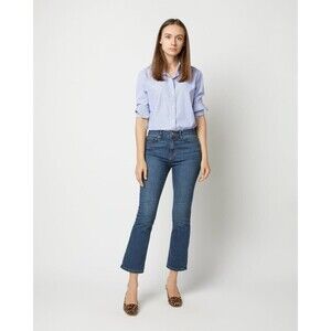ANN MASHBURN Blue Cropped Jeans